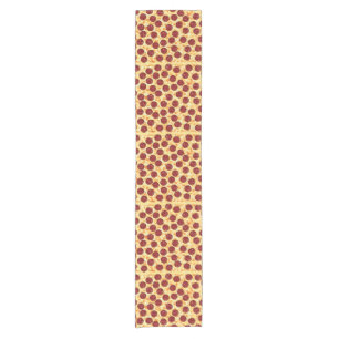 Chemin De Table Court Pepperoni Pizza Motif