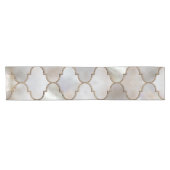 Chemin De Table Court Perle et or marocain (Horizontal)