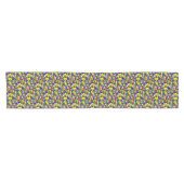 Chemin De Table Court Perles de visage Joyeuses primaires, RUNNER DE TAB (Horizontal)