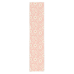 Chemin De Table Court Petites fleurs roses en poudre