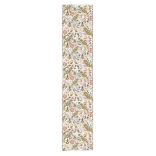 Chemin De Table Court Pheasant Folk Art Table Runner Automne au Manoir