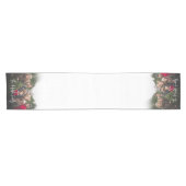 Chemin De Table Court Photo complète de chaque extrémité avec nom de fam (Horizontal)