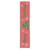 Chemin De Table Court Photo de l'arbre de Noël familial (Devant)