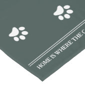 Chemin De Table Court Photo personnalisée Collage Chats vert (Coin)