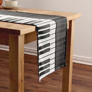 Chemin De Table Court Piano Keyboard Design Table Runner
