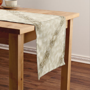 Chemin De Table Court piliers d'or
