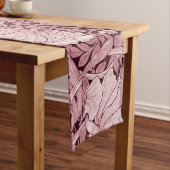Chemin De Table Court Pimpernel Maroon, William Morris (In Situ)