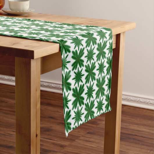 Chemin De Table Court Pine Snowflakes Table Runner (3 tailles) (In Situ)