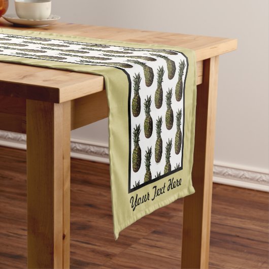 Chemin De Table Court Pineapper Table Runner - Personnalisation facultat (In Situ)