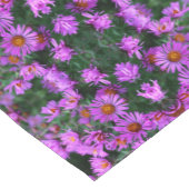 Chemin De Table Court Pink Autumn Aster Flowers Art Abstrait (Coin)