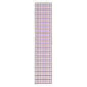Chemin De Table Court Pink Blue Plaid Classic Pattern Retro Table Runner (Devant)