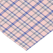 Chemin De Table Court Pink Blue Plaid Classic Pattern Retro Table Runner (Coin)