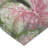 Chemin De Table Court Pink Caladium Feuilles Floral (Coin)