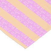 Chemin De Table Court Pink Geometric  (Coin)
