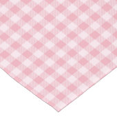 Chemin De Table Court Pink Gingham Pattern Girly Check Plaid Checkered (Coin)
