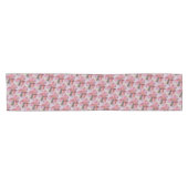 CHEMIN DE TABLE COURT PINK IRIS COURTE TABLE COURTE (Horizontal)