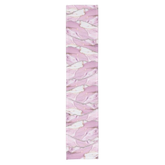 Chemin De Table Court PINK MARBLE AGATE Runner Table (Devant)