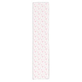 Chemin De Table Court Pink Whimsflake Motif esthétique (Devant)