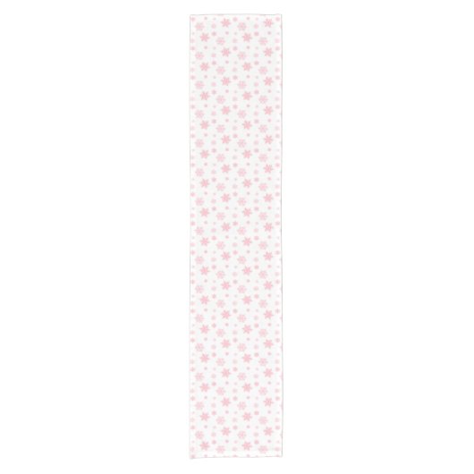 Chemin De Table Court Pink Whimsflake Motif esthétique (Devant)