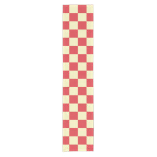 Chemin De Table Court Pique-Nique d'été français vintage à carreaux 