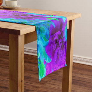 Chemin De Table Court Pivoine violette lunatique avec beau feuillage