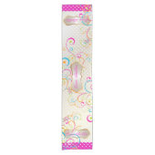 Chemin De Table Court PixDezines Dragonflies Rainbow Swirls (Devant)