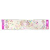 Chemin De Table Court PixDezines Dragonflies Rainbow Swirls (Horizontal)
