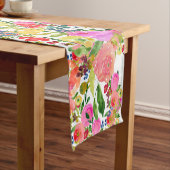 Chemin De Table Court PixDezines Floral/Aquarelle/Ranunculus (In Situ)