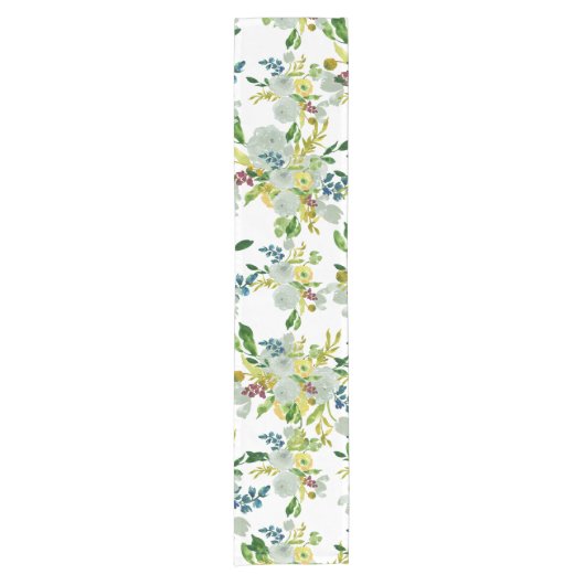 Chemin De Table Court PixDezines floral/aquarelle/ranunculus (Devant)