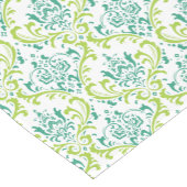 Chemin De Table Court PixDezines rossi damask/turquoise/vert citron (Coin)