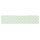Chemin De Table Court PixDezines rossi damask/turquoise/vert citron (Horizontal)