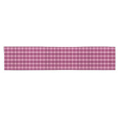 Chemin De Table Court Pixel Plaid_Magenta-Black (Horizontal)