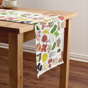 Chemin De Table Court Pizza Party Topings Italien Food Pizzeria Pie