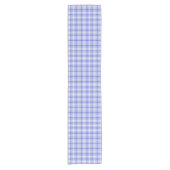 Chemin De Table Court Plaid blanc bleu 2 (Devant)