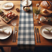 Chemin De Table Court Plaid Buffalo Farmhouse