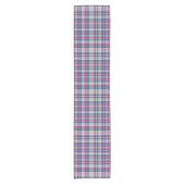 Chemin De Table Court Plaid classique rouge et bleu (Devant)