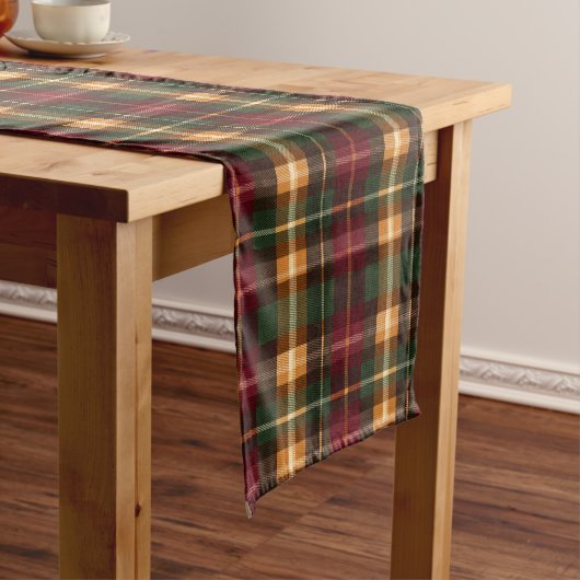 Chemin De Table Court Plaid d'automne (In Situ)