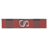 Chemin De Table Court Plaid de buffle monogramme (Horizontal)