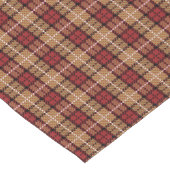 Chemin De Table Court Plaid de pixel en rouge et or (Coin)