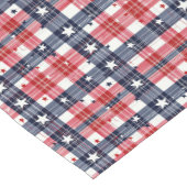 Chemin De Table Court Plaid du 4 juillet (Coin)