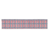 Chemin De Table Court Plaid du 4 juillet (Horizontal)