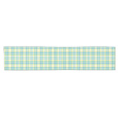 Chemin De Table Court Plaid en pastel (Horizontal)