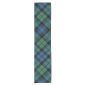 Chemin De Table Court Plaid Green Rustic Holiday Campbell Tartan (Devant)