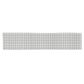 Chemin De Table Court Plaid gris du coureur de table (Horizontal)