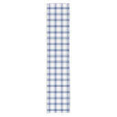 Chemin De Table Court Plaid Nautical Bleu et Blanc (Devant)