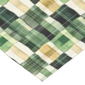 Chemin De Table Court Plaid Patchwork Émeraude (Coin)