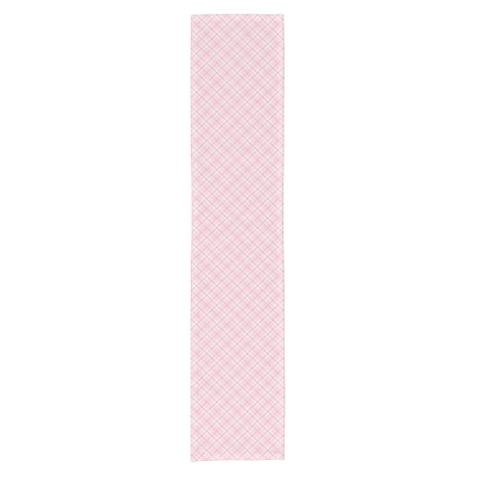 Chemin De Table Court Plaid rose-clair (Devant)