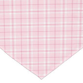 Chemin De Table Court Plaid rose-clair (Coin)