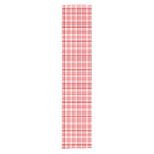 Chemin De Table Court Plaid rouge (Devant)