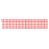 Chemin De Table Court Plaid rouge (Horizontal)